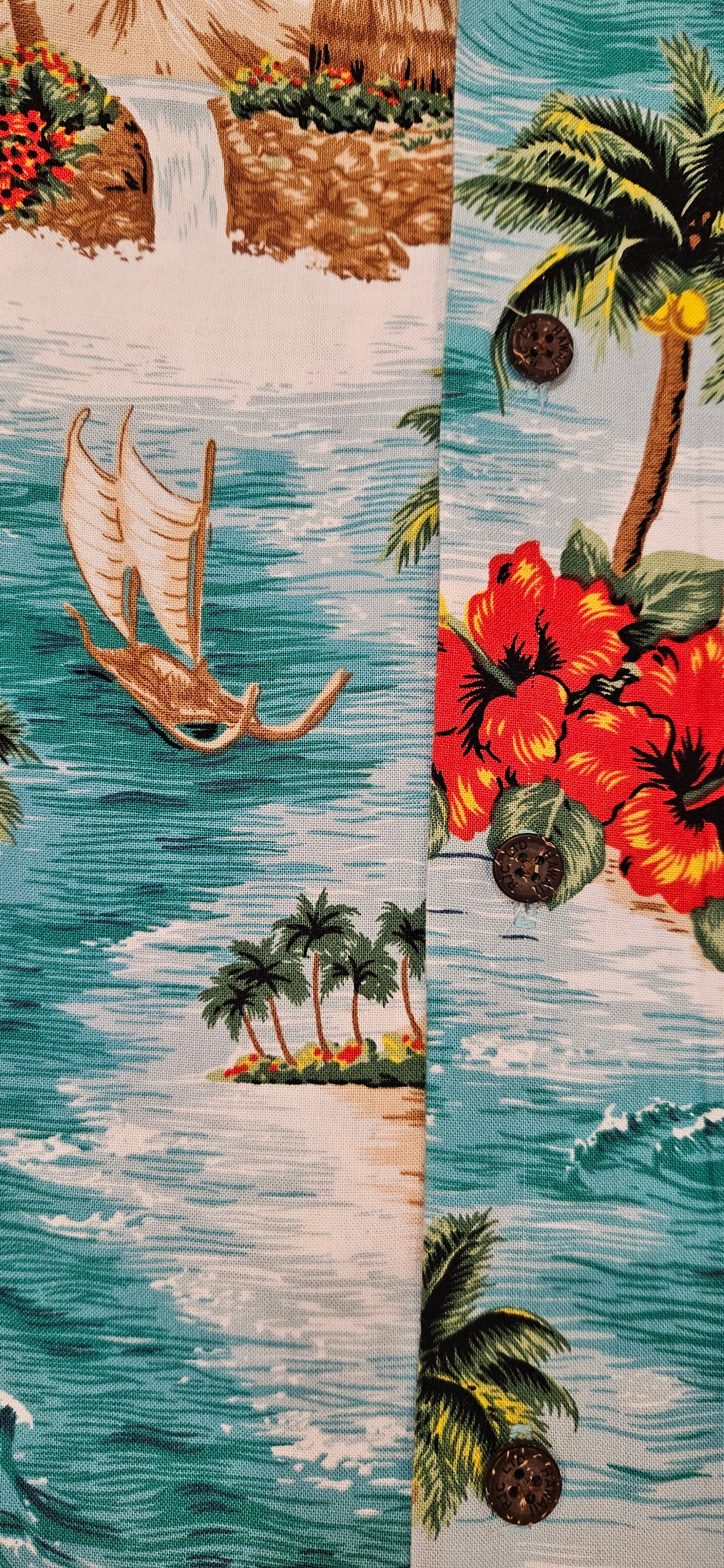 MADE IN HAWAII "RJC Ltd." Aloha Shirt (L)