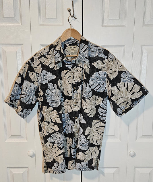 Black "Cooke St." Aloha Shirt (2XL)