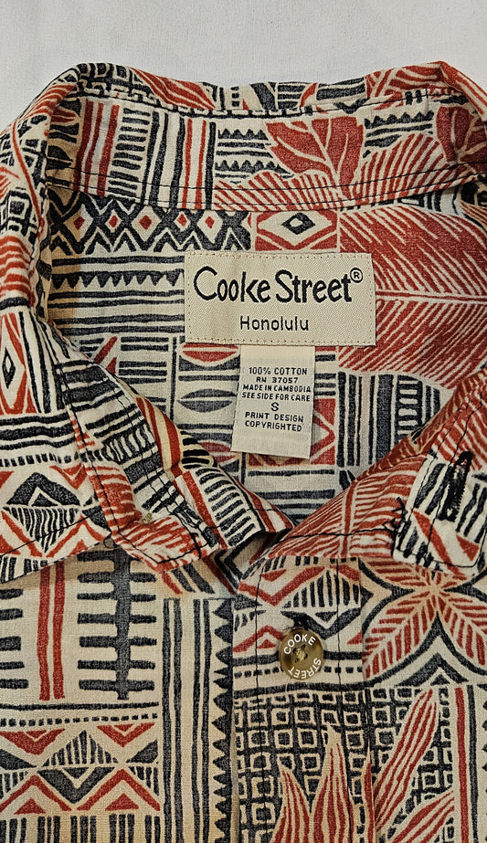 Red "Cooke St." Aloha Shirt (S)