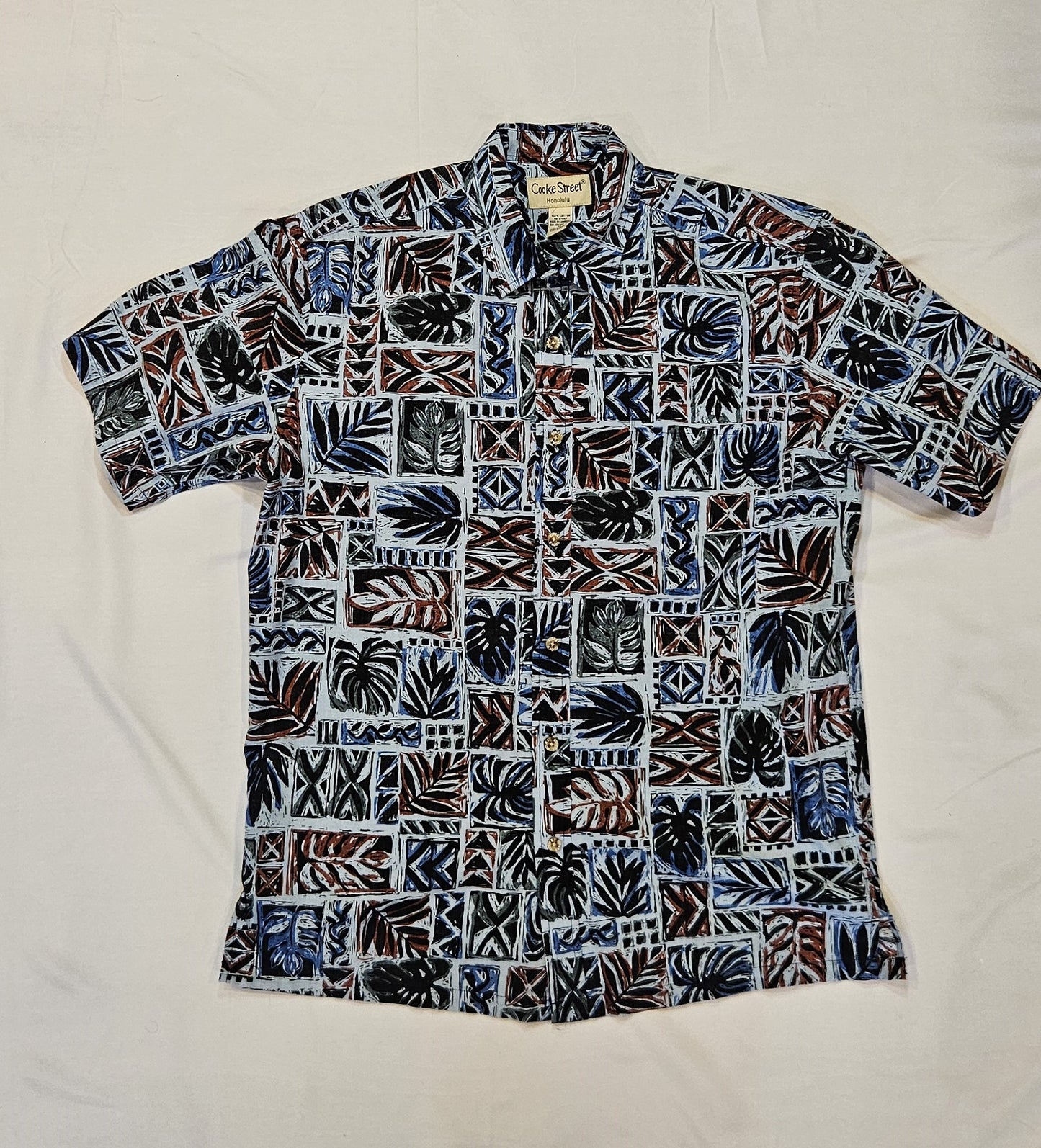 Black & Blue "Cooke St." Aloha Shirt (M)