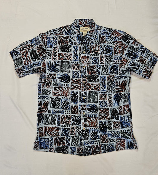 Black & Blue "Cooke St." Aloha Shirt (M)