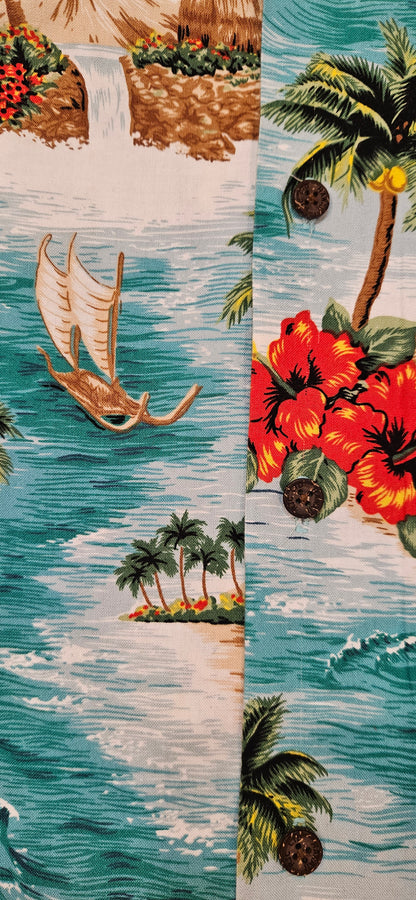 MADE IN HAWAII "RJC Ltd." Aloha Shirt (L)