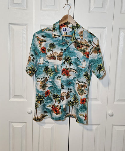 MADE IN HAWAII "RJC Ltd." Aloha Shirt (L)