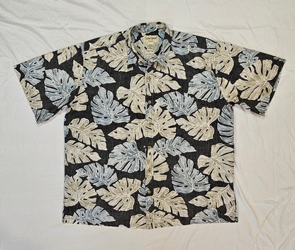 Black "Cooke St." Aloha Shirt (2XL)