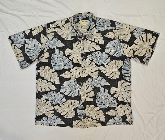 Black "Cooke St." Aloha Shirt (2XL)
